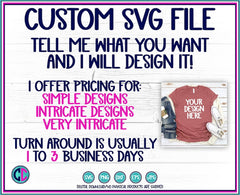 Custom SVG File for Cricut, custom svg file, custom silhouette file, Original Designs, Guaranteed clean svg cut file made just for you! SVG FOR CRICUT
