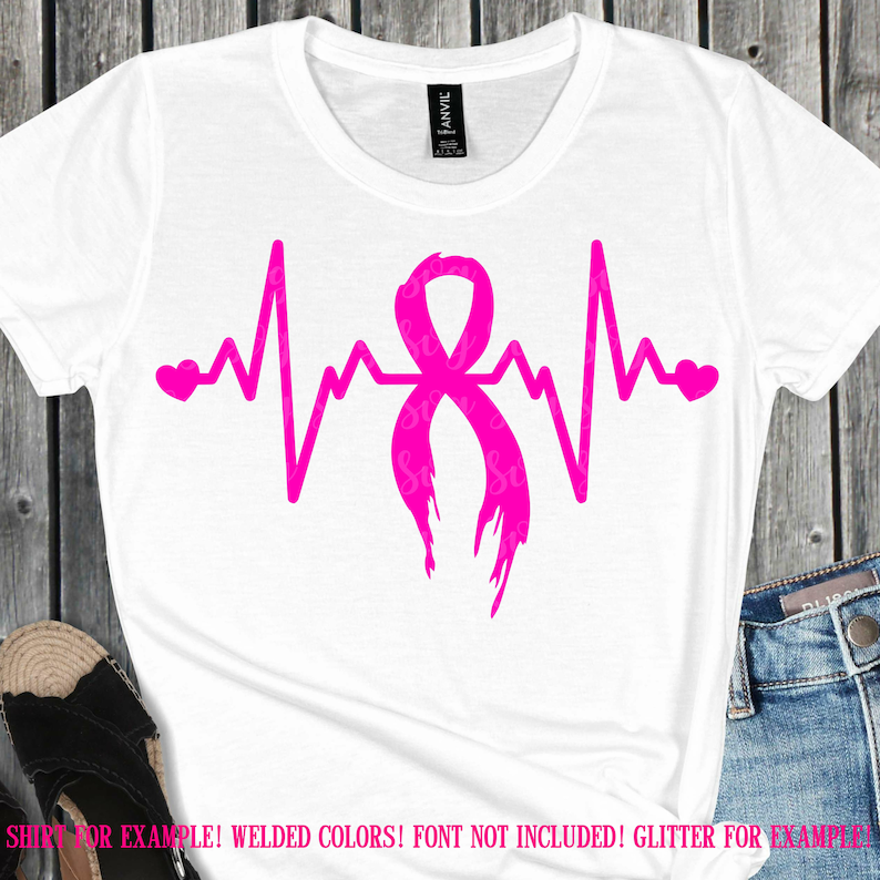 breast cancer svg, cancer survivor svg, heart beat cancer svg, awareness ribbon svg, breast cancer cut files, breast cancer cricut svg SVG FOR CRICUT
