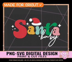 Santa baby svg, Christmas svg, Merry Christmas svg, Baby svg, Santa svg, Christmas svg design, Merry svg, Christmas cut file, cricut svg